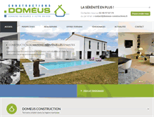 Tablet Screenshot of domeus-constructions.fr